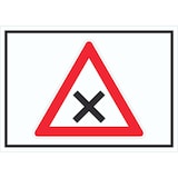thumbnail of Schild Achtung Kreuzung Vorfahrt rechts Symbol A6 (105x148mm)