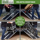 thumbnail of TRUTZHOLM Rollstuhlrampe 213 cm Traglast 272 kg Alu 2-fach klappbar Friktionsbeschichtet Kofferrampe