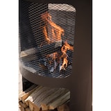 thumbnail of Braciere RedFire Buffalo – metallo con rivestimento nero – Ø43 cm – altezza 90 cm – con vano porta legna – nero