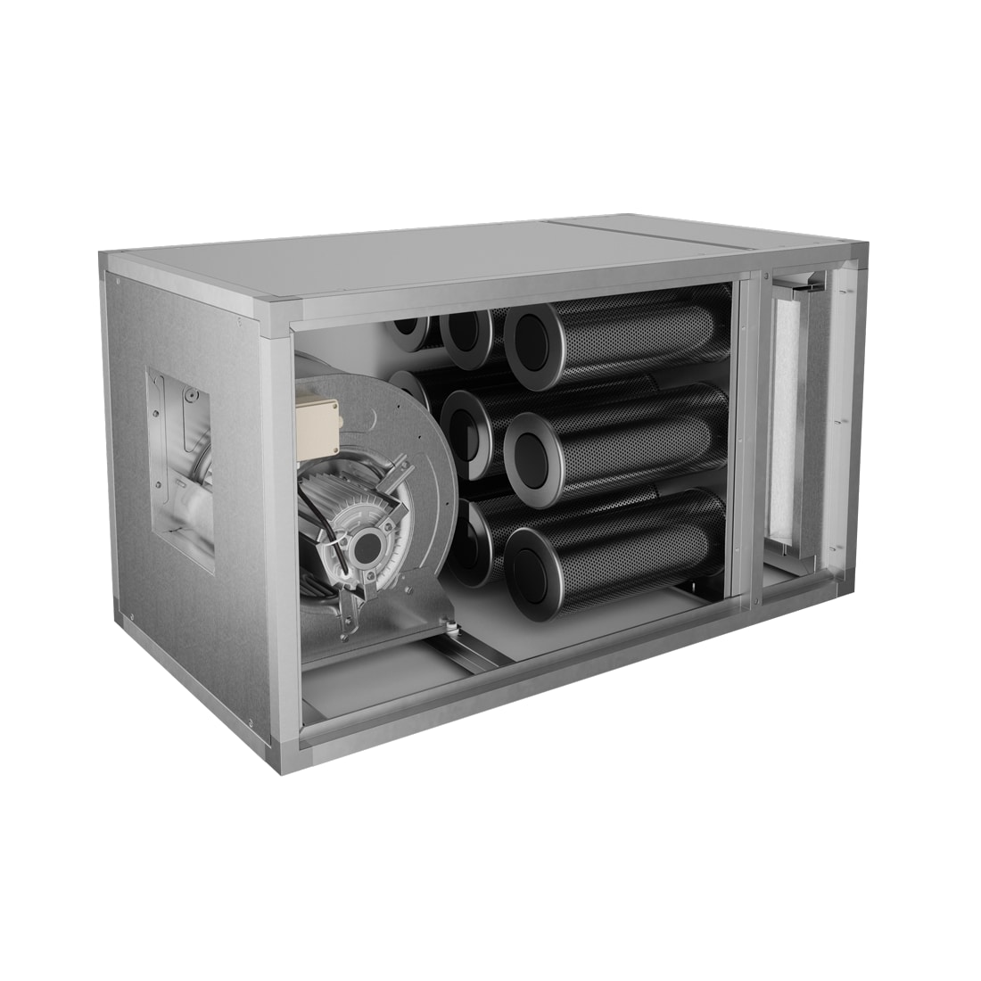 CBT 7000 V - Unità di estrazione fumi, filtrazione primaria e deodorizzazione a carboni attivi con ventilatore centrifugo trifase 7000 m3/h