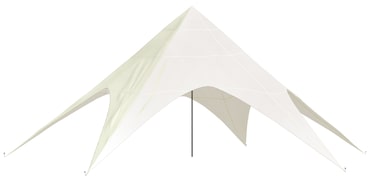 Tenda estrela com 12 metros de diâmetro creme