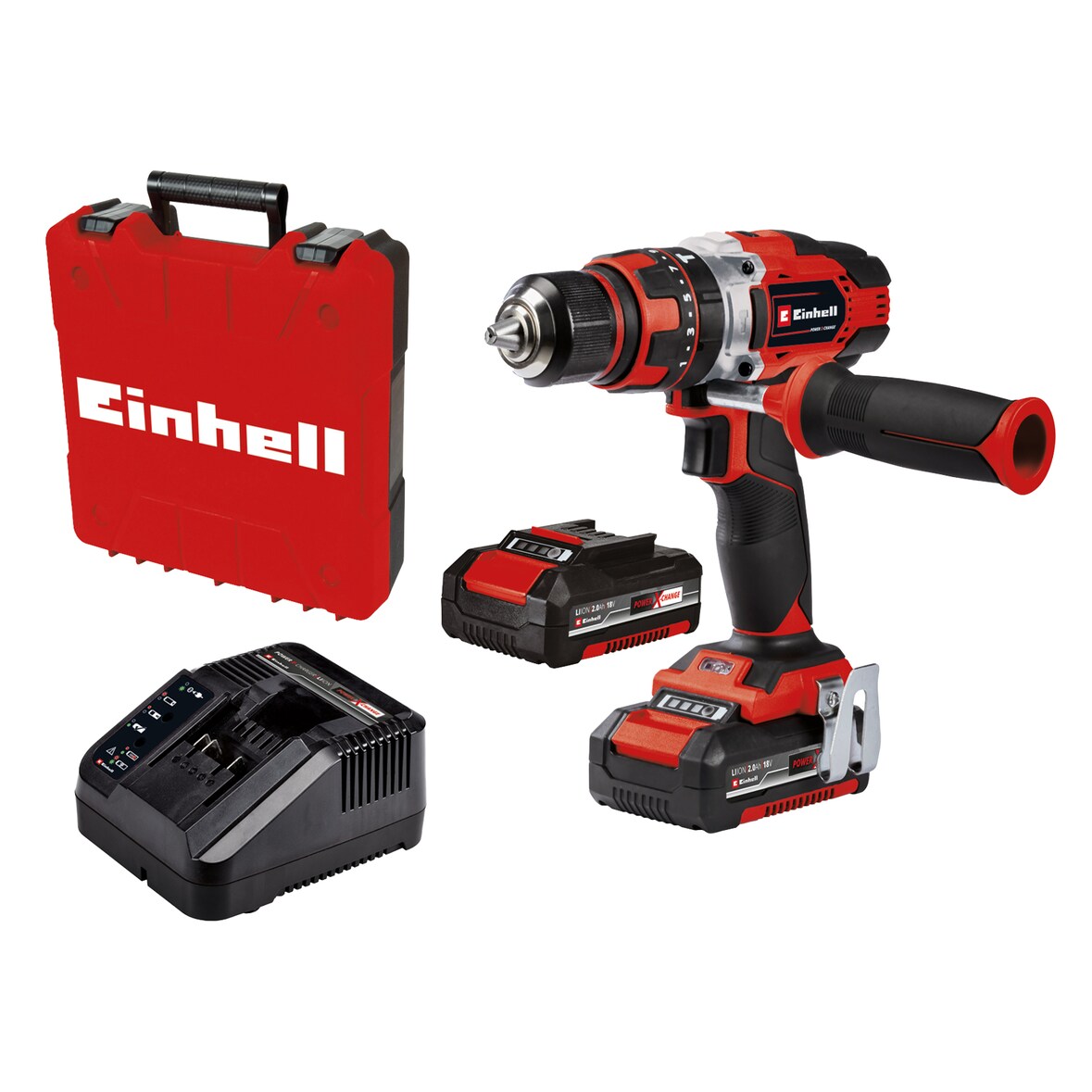 Einhell Akku Schlagbohrschrauber TE-CD 18/48 Li-i (2x2,0Ah) PXC inkl. Aufbewahrungskoffer