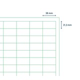 thumbnail of Universele A4 etiketten 25 vel 38x21,2 mm TRANSPARANT, voordeelpak: 3x 25 vel