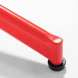 thumbnail of Tavolo rotondo da terrazza bistrot in acciaio rosso.