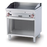 thumbnail of Fry top gas liscio cromato MOCA Approved due zone di cottura. Struttura in acciaio Inox. Misure 80x70,5 h 90 cm. Modello FTL-78GS
