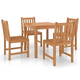 thumbnail of Helloshop26 - Conjunto de comedor de jardín de 5 piezas muebles de exterior madera maciza de teca 02_0013766