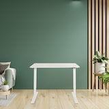 thumbnail of Schreibtisch STAND BASIC 120 x 60 elektrisch höhenverstellbar weiß hjh OFFICE