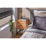 thumbnail of Mesilla de noche KAWOLA Mesilla de noche FATY acacia maciza natural 2 cajones