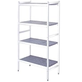 thumbnail of EURAST - Estantería metálica de pié de duraluminio de 4 niveles - 881x370x1700 mm - 88134000