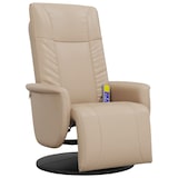 thumbnail of vidaXL Massagesessel mit Fußteil Cappuccino-Braun Kunstleder