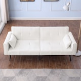 thumbnail of Futon Schlafsofa Sofa Bett Couch 175x71x71 Cord modern bequem stabil mit Metallfüßen platzsparend für Wohnzimmer Arbeitszimmer Beige