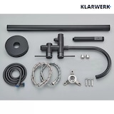 thumbnail of JANA | Torneira para banheira independente premium em preto | Fixação de pavimento em aço inox com chuveiro de mão | montagem no chão hotel