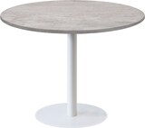 thumbnail of RestooTab - Tisch Rome XL weiß Ø120cm Dekor Naturbeton