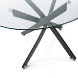 thumbnail of AQA Design Tavolo HUGO in metallo e vetro L.110 P.110 H.75 MP03014