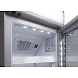 thumbnail of Gastro-Cool Schmaler Getränkekühlschrank / Slim Cooler in silber / 150l - GCDC130