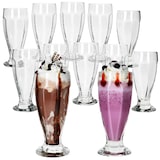 thumbnail of 12x LONDON Eisbecher mit Fuß 350ml klar hohe Eiskaffeebecher Shake Cocktails