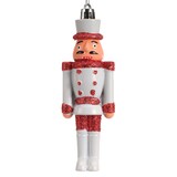 thumbnail of 1 Christbaumschmuck Nussknacker Kunststoff Soldat Weihnachtsbaumschmuck rot weiß