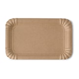 thumbnail of greenbox - Pappteller 13 x 20 cm, braun, rechteckig, 1000 St.