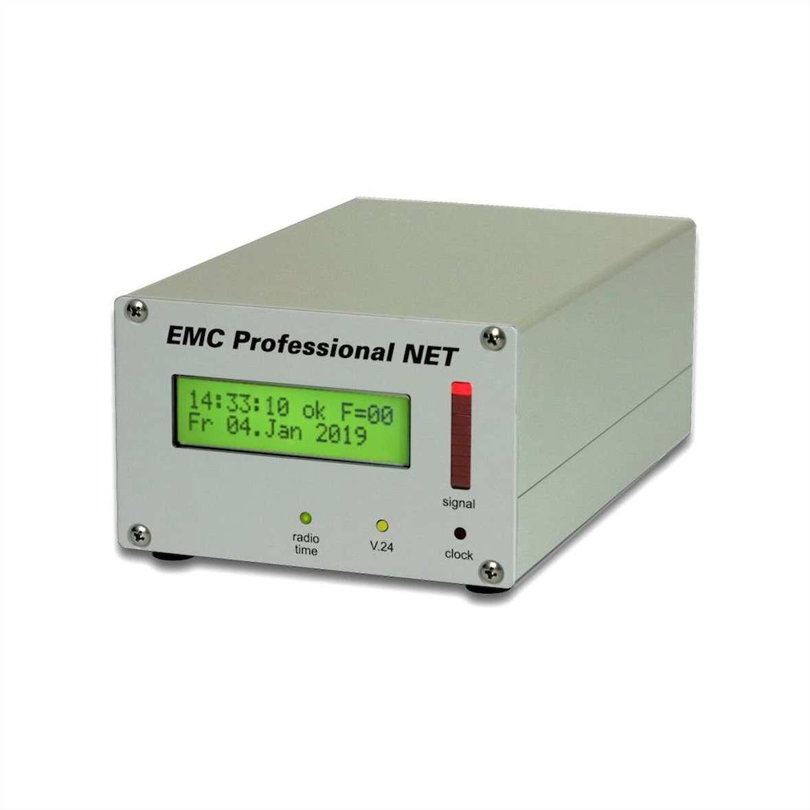 GUDE 3001 EMC Professional Zeitserver Mini-Tower, integrierte Funkuhr, ext. Antenne BNC, 5m