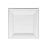 thumbnail of Assiettes carrées en fibres végétales 16 x 16 cm par 50