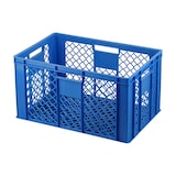 thumbnail of 4 Stück Bäckerkisten 600 x 400 x 320 mm + 1 Transportroller in Blau