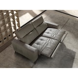 thumbnail of Angel Cerdá 3-zits relaxsofa in grijs leer 6210C 216 x 110 x 98