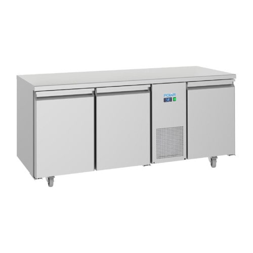 Table Réfrigérée Négative Inox 3 Portes GN 1/1 - 474L Éco Énergie
