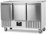 thumbnail of Romux® Saladette und Pizzatisch 3 Türen 135x70 cm für GN-Behälter | Kühltisch von Pizzen und Salaten