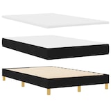 thumbnail of vidaXL LED Boxspringbett mit Kopfteil Schwarz 120 x 200 cm Stoff