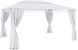 thumbnail of Gazebo Da Giardino 3x4 M Con Tende Laterali Richiudibili Struttura In Acciaio Robusto Copertura Impermeabile 180 g/m² 4 Teli Laterali Esterno Bianco