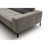 thumbnail of KAWOLA Sofá OHIO Sofá esquinero gris pana fina con extensión de asiento motorizada Recamiere izquierda