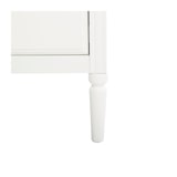 thumbnail of Meuble Console 2 Tiroirs en Bois Blanc et Naturel H 85 cm