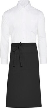 thumbnail of ROME - Recycled Bistro Apron with Pocket: One Size / White