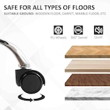 thumbnail of HOMCOM Sedia Ufficio Reclinabile con Poggiapiedi Capacità 120kg Nero