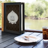 thumbnail of Securit® Porte-menus en bois en boîte - (2 inserts simples pour 4xA4) - Ensemble de 20 porte-menus A4