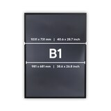 thumbnail of Kliklijst Europel Economy B1 zwart 25mm