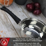 thumbnail of Magefesa Style - Bateria de Cocina, Acero Inoxidable, 5 Piezas, Incluye 2 Ollas + Cazo + 2 Tapas de Cristal, Todo tipo de Cocinas, Induccion