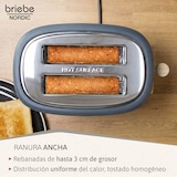 thumbnail of Nordic Set Cafetera 20 Bares Cápsulas, Café Molido Espumador Leche Tostadora 2 Rebanadas Anchas, Briebe, SKT1221GRY, Gris