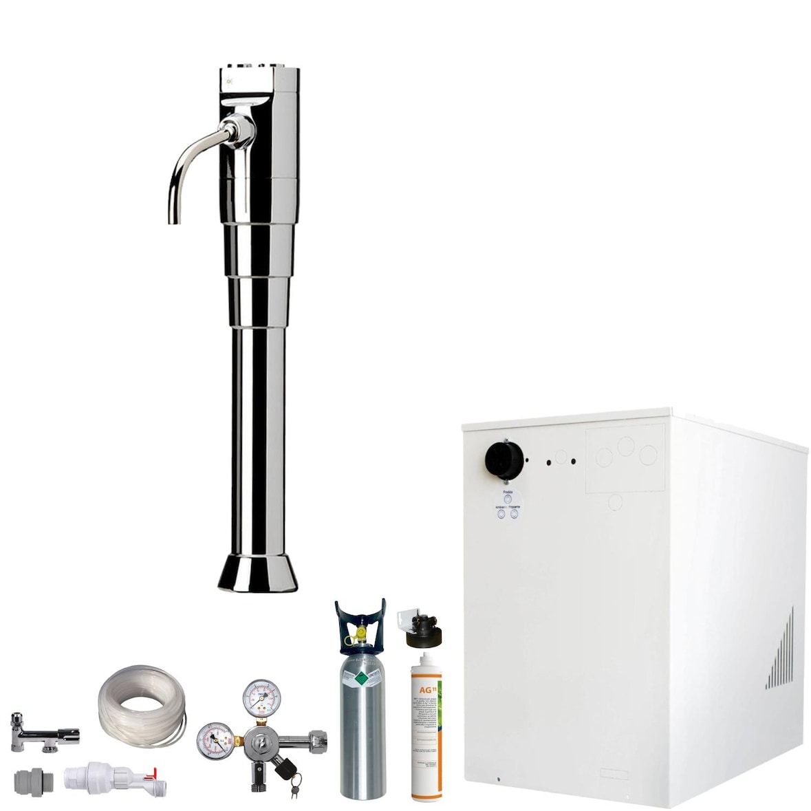 Tafelwassergerät BieTal BT-30U Kühlung Schanksäule Puls flach Filter 2Kg CO2