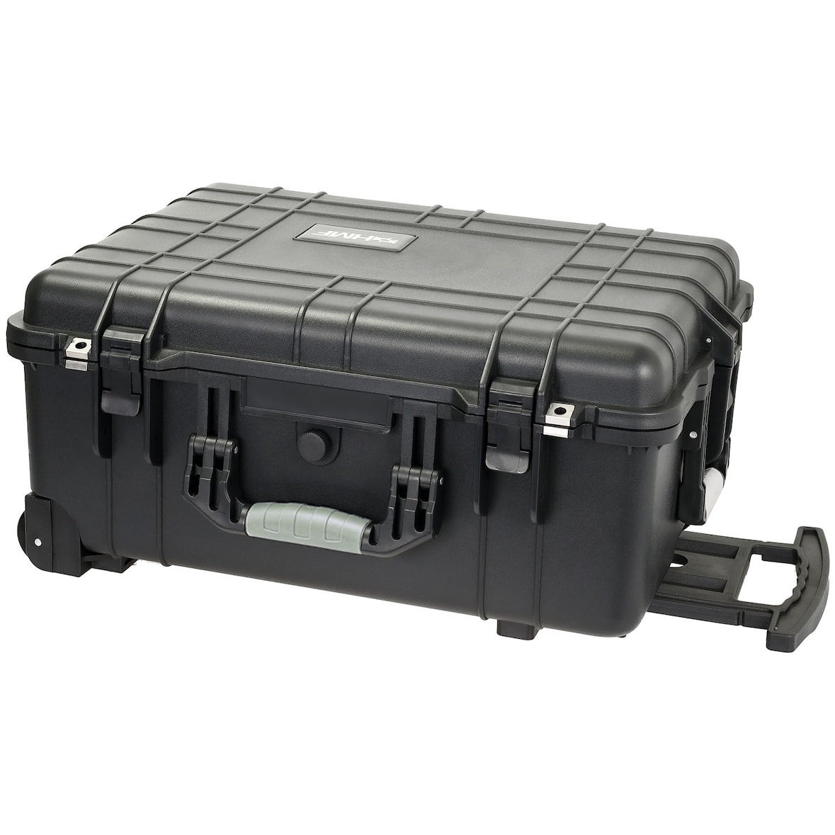 HMF Outdoor-Trolley, ODK400, Fotokoffer mit Rasterschaumstoff, 58,5 x 45 x 27,5 cm, Schwarz