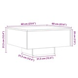 thumbnail of vidaXL Couchtisch Altholz-Optik 60x60x31,5 cm Holzwerkstoff