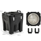 thumbnail of COSTWAY 30L Koelbox Geïsoleerde Box met Wielen, Stapelbare Thermische Box met RVS Interieur