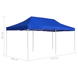 thumbnail of vidaXL Partytent professioneel inklapbaar 6x3 m aluminium blauw
