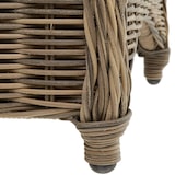 thumbnail of tectake Conjunto de 4 cadeiras de jardim em rattan e alumínio + 2 almofadas  Natural