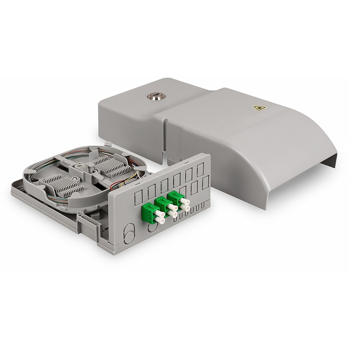 DIGITUS Ftth Hausübergabepunkt, 3 x LC/APC Duplex