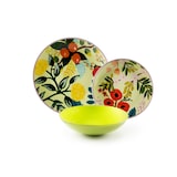 thumbnail of Excelsa vajilla de 18 piezas Fiori Frida de porcelana multicolor
