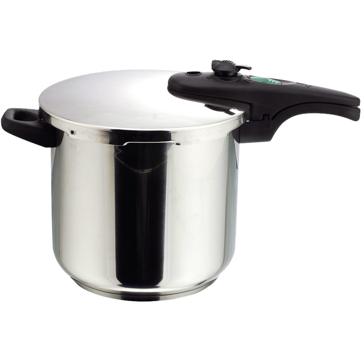 Magefesa Athenas - Olla Express Rápida de 8 L, Acero Inoxidable 18/10, Apta para Inducción, Fondo Termo-Difusor, Cocina Sana, Ahorro de Energía