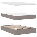 thumbnail of vidaXL Ottoman-Bett mit Matratze Taupe 120x200 cm Stoff