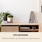 thumbnail of Thorn Blumentopf mit Ständer 50er Jahre Stil 2 GrößenWeiß