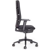 thumbnail of bümö SitzMeister Bürostuhl ergonomisch, Stoff & Netzbezug in schwarz - Ergonomischer Drehstuhl mit Rollen, Stuhl mit Armlehne, Synchronmechanik uvm.